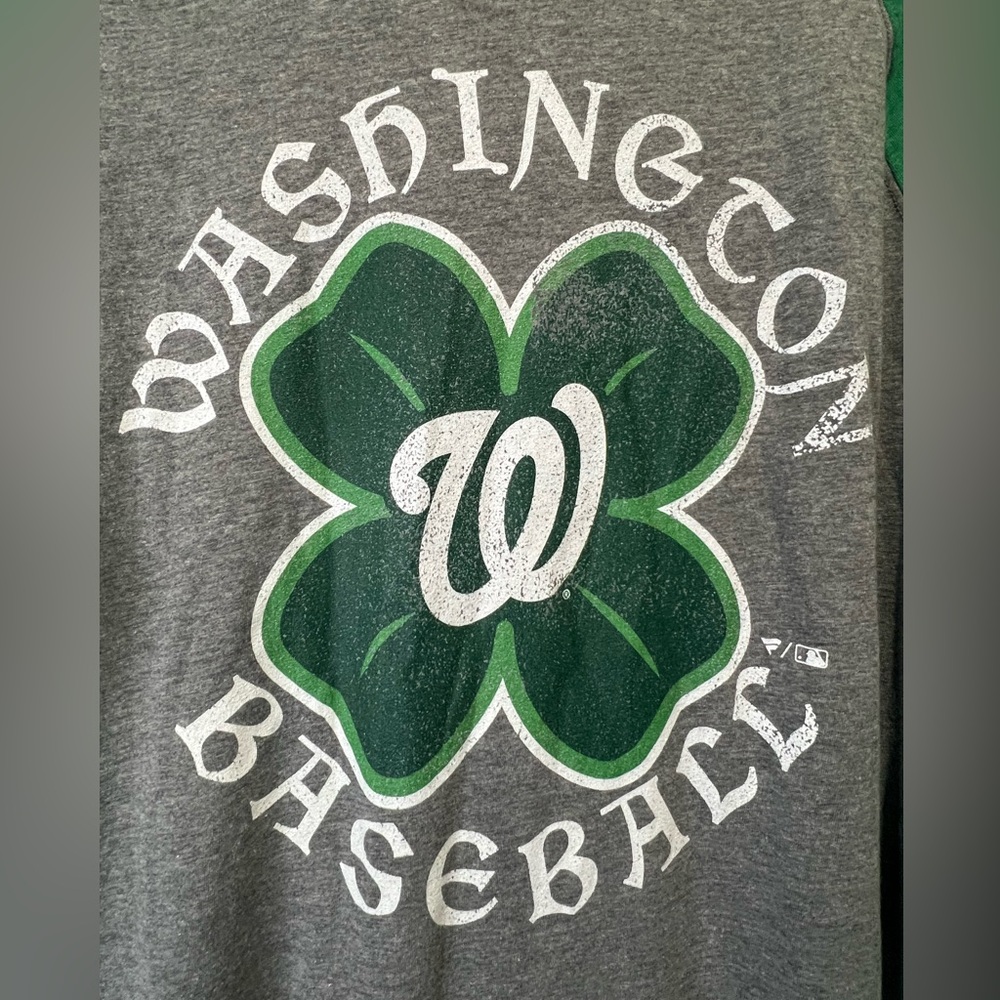 Fanatics Washington Nationals Celtic Raglan Long Sleeve T-Shirt - Picture 3 of 6